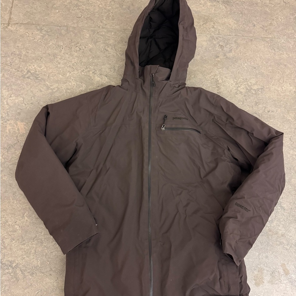 Patagonia Walnut Brown Interlodge Down Jacket Jacket Size Large Goretex
